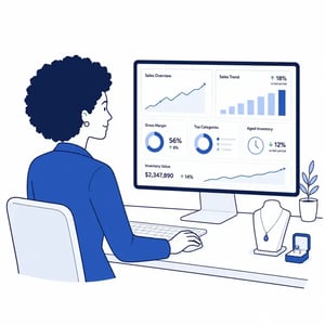 Jewelry store management dashboards